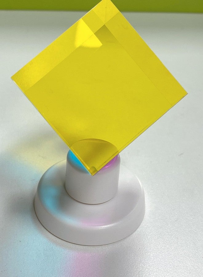 ECBANLI Display Stand for CMY Color Cube & Puzzle Cube Holder Show, Rotating 360°, Decorative Base, White - Image 4